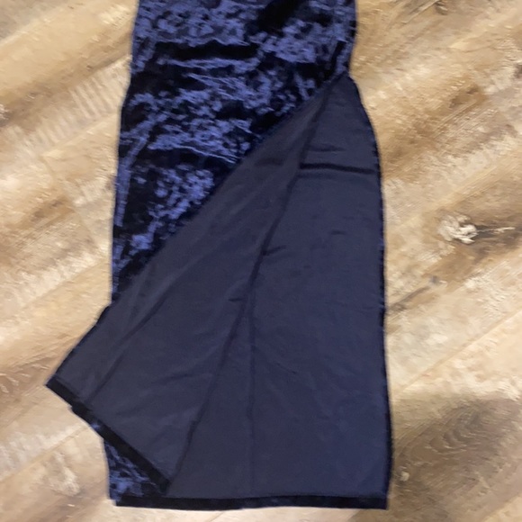 Valour crushed navy blue high slit tunic - Picture 3 of 4